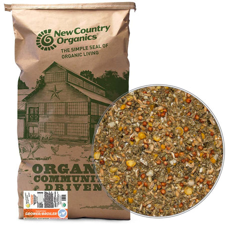 New Country Organics | Chicken Grower Feed 40 Lb